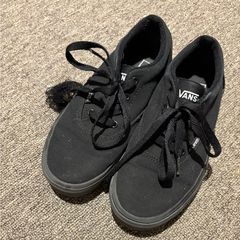 Vans Black Canvas Sneakers